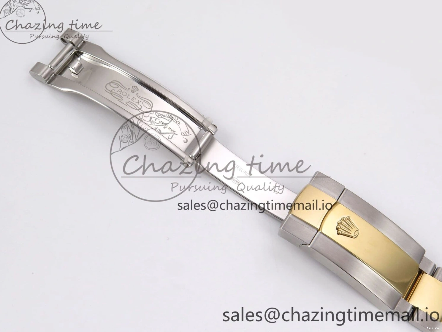 MiroTime 1229 DateJust 41 126333 EWEF Best Edition YG Diamonds Dial on SS YG Oyster Bracelet A Minimalist 973